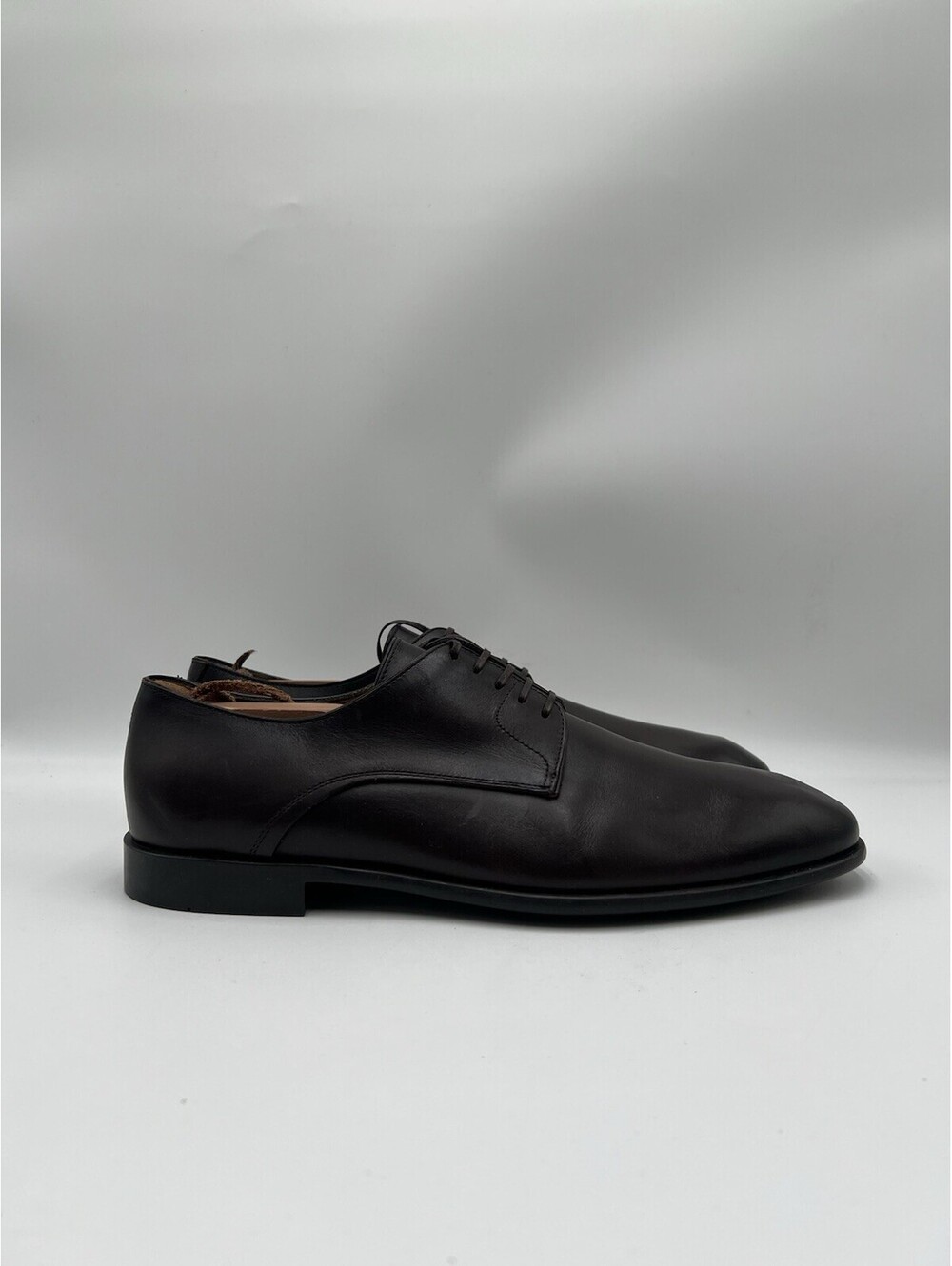 Ferragamo Fosco leather Lace Up derby shoes Brown Leather Size 10EE